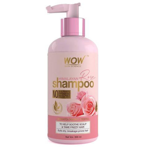 PRICES MAY VARY. Get lustrous, voluminous, fragrant hair withHimalayan Rose Shampoo. It delivers the natural goodness of rose hydrosol, and pro-vitamin B5 that moisturize and tone your scalp, add shine your hair and envelop your hair in a delicate rose fragrance. The shampoo is gentle enough to be used more than thrice a week to keep hair fresh and free from sweat. Who doesn’t love clean, fresh, luxuriant hair swishing about? Soft, lush, voluminous hair enveloped in the sweet aroma of gentle ros Smelly Scalp, Wow Skin Science, Rose Shampoo, Rose Hydrosol, Lifeless Hair, Skin Science, Rose Fragrance, Scalp Health, Voluminous Hair