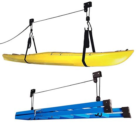 Kayak Hoist, Paddleboard Rack, Canoe Storage, Canoe Rack, Ceiling Storage Rack, Garage Ceiling Storage, Kayak Storage Rack, Bike Lift, Fishing Ideas