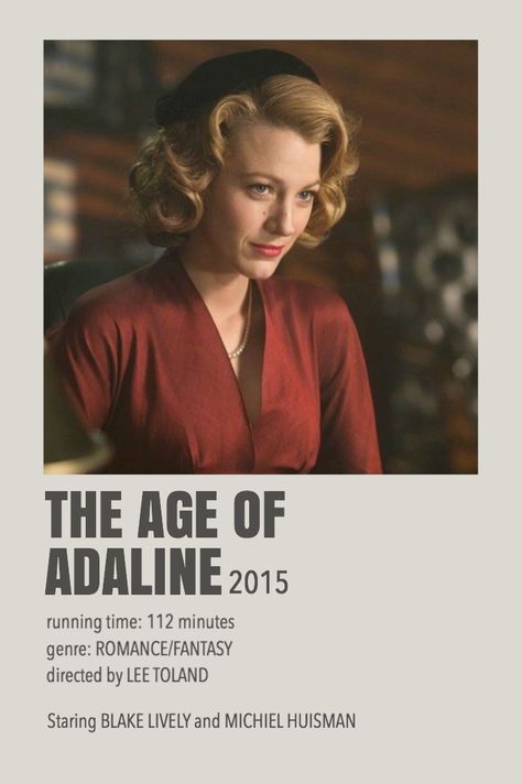 The Age Of Adaline Movie Poster, The Age Of Adaline Poster, The Age Of Adeline, Age Of Adeline, The Age Of Adaline, Ellen Burstyn, Age Of Adaline, Michiel Huisman, Movie Hacks