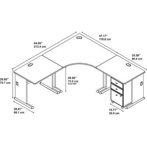 L Shaped Desk Plans, L Shaped Executive Desk, Computers Tablets And Accessories, 30 Day Workout Challenge, Office Layout, L Shaped Desk, Gaming Desk, Executive Desk, Table Dimensions