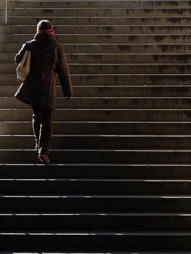 Person Going Up Stairs, Walking Down Stairs Reference, People Walking Up Stairs, Interesting References, Visualizer Video, Walking Up Stairs, Art Classes, Pose Reference, How To Take Photos