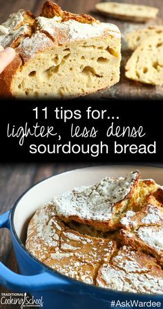 "Why, oh why, can't I just bake a loaf of lighter, less dense sourdough bread?" This is something that every sourdough baker faces...including me. Watch, listen, or read for my 11 tips for less dense sourdough bread! | AskWardee.tv Sourdough Bread Starter, Bread Sourdough, Bread Starter, Sourdough Starter Recipe, Fermentation Recipes, Sourdough Baking, Sourdough Bread Recipe, Carlo Scarpa, Just Bake