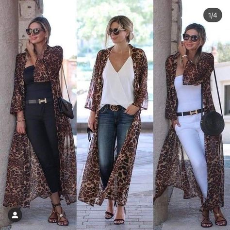 Women Chic Outfits, Stile Boho Chic, Kimono Outfit, Mode Kimono, Outfits Stylish, Mode Abaya, Fall Hair Colors, Clothes Women, Vogue Paris