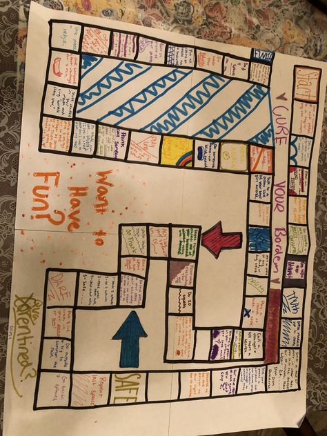 Make Your Own Game Board, Bored Games Diy, Home Made Board Games Diy, Board Games Diy Make Your Own, Game Board Ideas, Board Games To Make, White Board Games, Make Your Own Board Game, Best Friend Book