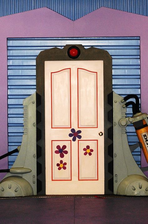 MONSTERS INC DOOR | I couldn't get a picture with monsters i… | Flickr Monsters Inc Doors, Monsters Inc Characters, Door Painting, Monster Inc, Take A Shot, Disney Theme, Monsters Inc, Painted Doors, Bedroom Decor