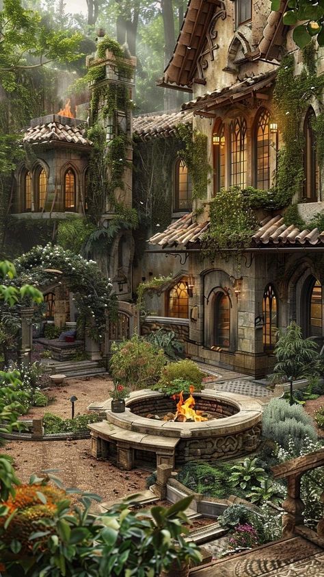 Fantasy Cottage, Stunt Doubles, Dream Life House, Architectural Styles, Fantasy Homes, Dream Cottage, Fantasy House, Fantasy City, Fantasy Places