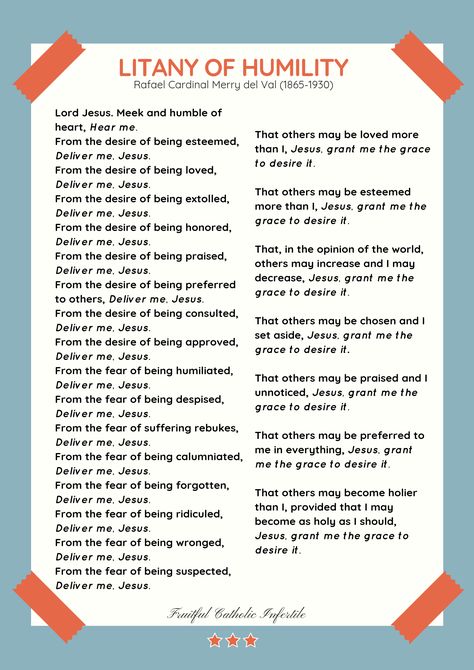 Two Litany Prayers – Fruitful Catholic Infertile Litany Of Trust, Litany Of Humility, Afternoon Prayer, Prayer Time, Prayer For Family, Beautiful Prayers, Prayer Times, Bible Study Journal, Divine Mercy