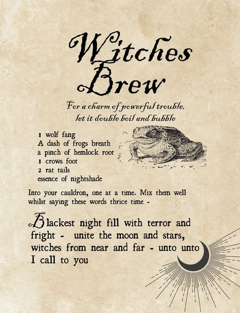 Potion, spells and charm pages. Printable digital download - witchcraft, Halloween, spooky, book of shadows. These are 10 pages that I designed for my own Halloween DIY spell book, and wanted to share! Some custom spells, and some you may recognize :) Colored background 7 x 9.125"  **if you need a different size, email and I can make a custom set Ready to be printed Note: this is a digital download, and no physical item will be shipped. A PDF with all 10 pages will be available for download once Spells For Spell Book, Magical Spell Book, Realisation Spell, Grimore Books Pages, How To Make A Spell Book, Witch Spell Book Pages, Dark Spells Witchcraft, Types Of Spells Witchcraft, Magic Book Pages