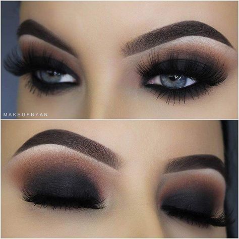 Great makeup look for a rock concert! Black Smokey Eye Makeup, Smokey Eye Makeup Ideas, Dark Smokey Eye, Eye Ideas, Make Up Designs, Black Eye Makeup, Dark Eye Makeup, Black Smokey Eye, Flot Makeup