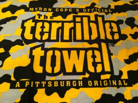 terrible towel Terrible Towel, Here We Go Steelers, Steelers Girl, Go Steelers, Steeler Nation, Steelers Fan, Support Our Troops, Pittsburgh Steelers, Cal Logo