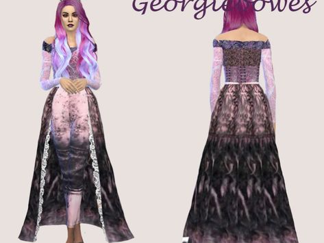 My re-texture of the 'Queen of mean' dress from the Descendants 3 movie. Found in TSR Category 'Sims 4 Female Everyday' Sims 4 Descendants, Queen Of Mean, Descendants 3, The Descendants, 3 Movie, Disney Descendants, Summer Jeans, Sparkle Dress, Sims 4 Clothing