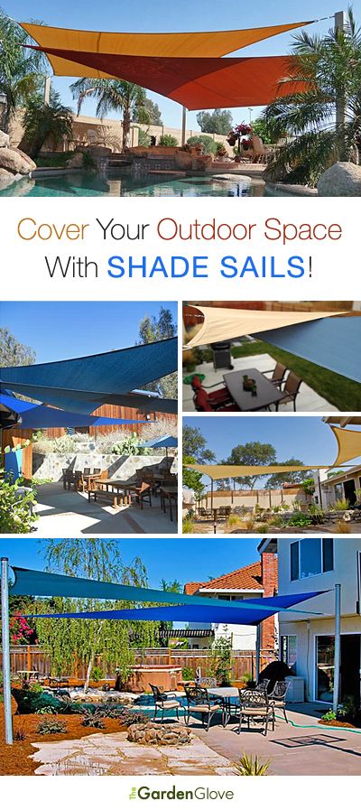 Cover Your Outdoor Space with Shade Sails • Tips, Ideas & Tutorial! Outdoor Patio Shades, Backyard Shade, Patio Pergola, Shade Sails, Patio Shade, Living Modern, Pergola Plans, Pergola Patio, Shade Sail