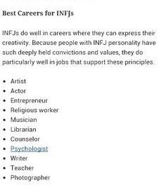 Best Careers for INFJs Intj Careers Best Jobs, Infj Jobs Career, Infj Jobs, Infj Careers, Mbti Family, Meyers Briggs Personality Test, Myer Briggs, Mbti Infj, The 16 Personality Types