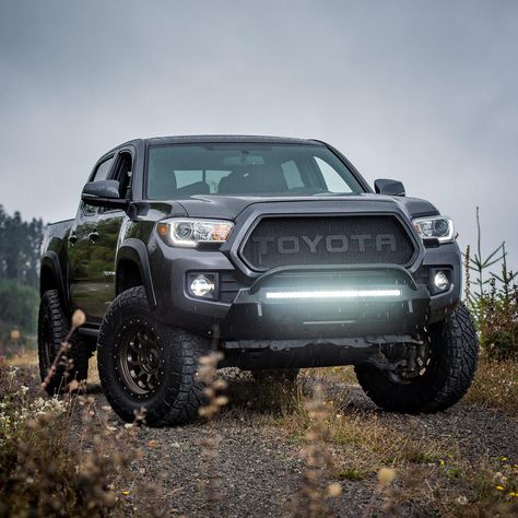 C4 Fabrication Front Lo Pro Winch Bumper - Toyota Tacoma (2016-2020)-Truck Brigade Toyota Tacoma Mods, 2016 Tacoma, Tacoma Mods, Toyota Tacoma 4x4, Tacoma 4x4, Toyota Truck, Custom Lifted Trucks, Tacoma Truck, Winch Bumpers