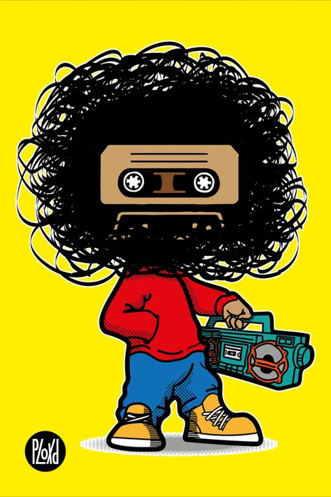 Rappers Cartoon, Boombox Art, Cassette Tape Recorder, Hip Hop Radio, Cassette Audio, Vintage Nostalgia, Audio Cassette Tapes, Recorder Music, Tape Recorder