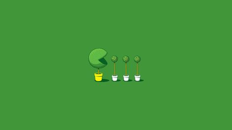 #Pacman, #trees, #simple background, #minimalism, #humor, #green background, #threadless, #simple, wallpaper Cute Minimalist Wallpaper, Bulb Illustration, Desktop Wallpaper Hd 1080p, Minimalist Desktop Wallpaper, Astronaut Illustration, Panda Illustration, Wallpaper Luxury, Zero Wallpaper, Go Wallpaper