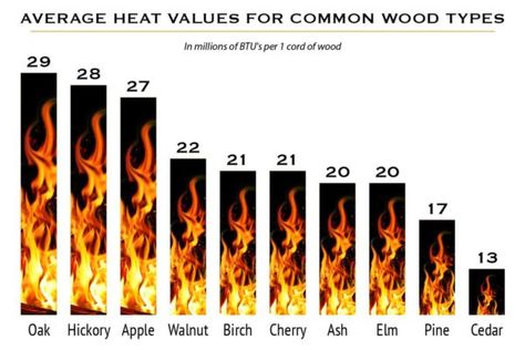 Wood Density Chart, Best Firewood To Burn, Selling Firewood Bundles, Wood Species Chart, How To Identify Wood Types, Chemical Wood Burning, Wood Burning Tips, Tree Id, Fire Wood