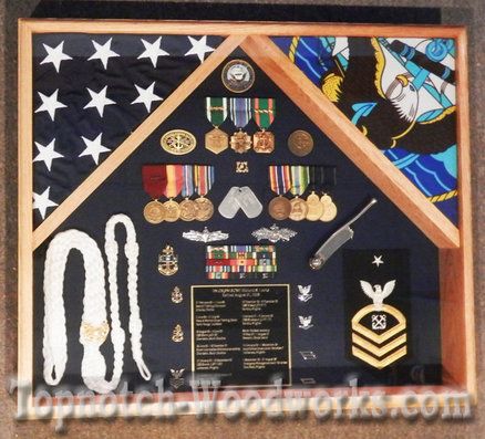 US Navy shadow box Navy Shadow Box Ideas, Uniform Display, Navy Retirement, Shadow Box Ideas, Military Shadow Box, Navy Home Decor, Retirement Ideas, Military Decor, Military Retirement