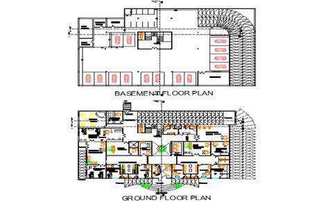 Basement floor and ground floor hospital plan detail dwg file Basement And Ground Floor Plan, Hospital Plan, Hospital Plans, Basement Floor, Basement Plans, Drawing Block, Basement Flooring, Ground Floor Plan, Car Parking