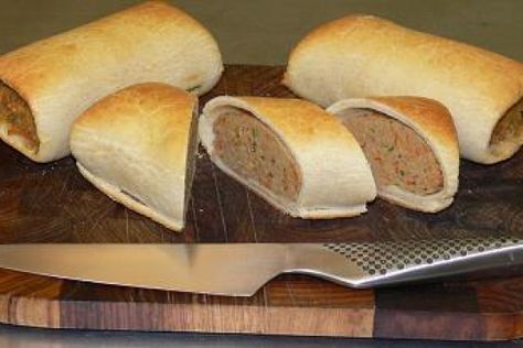 Paleo Christmas Sausage Rolls Paleo Kolaches, Paleo Sausage, Christmas Sausage, Paleo Christmas, Pillsbury Crescent, Paleo Appetizers, Paleo Pork, Exercise Science, Sausage Roll