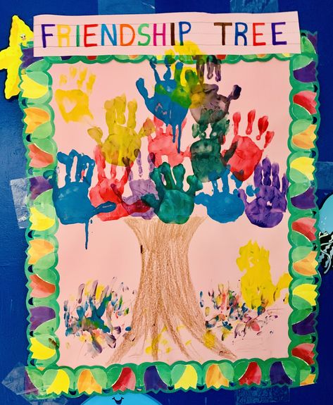 Part of a preschool topic study on trees Feelings Tree Preschool, Trees Unit For Preschool, Kindergarten Tree Activity, Who Takes Care Of Trees Preschool, Preschool Trees Activities, Tree Ideas For Preschoolers, Tree Study For Preschoolers, Shape Tree Preschool, Tree Study Bulletin Board Preschool