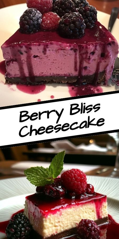 Satisfy your sweet tooth with this creamy No-Bake Berry Cheesecake, featuring fresh or frozen berries! Perfect for warm days and special occasions, this easy-to-make dessert requires no baking and is sure to impress your guests. Ideal for summer gatherings, this cheesecake is a delightful treat everyone will love! Berry Compote For Cheesecake, Berry Topping For Cheesecake, Cheesecake Recipe Easy, Berry Cheesecake Recipes, Blueberry Cheesecake Recipe, Fruit Cheesecake, No Bake Blueberry Cheesecake, Cheesecake Toppings, Cake Strawberry