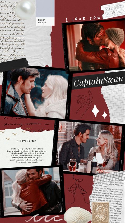 Once Upon A Time Lockscreen, Captain Swan Wallpaper, Emma Wallpaper, Ouat Wallpaper, Swan Wallpaper, Once Upon A Time Funny, Ouat Cast, Once Up A Time, Hook And Emma