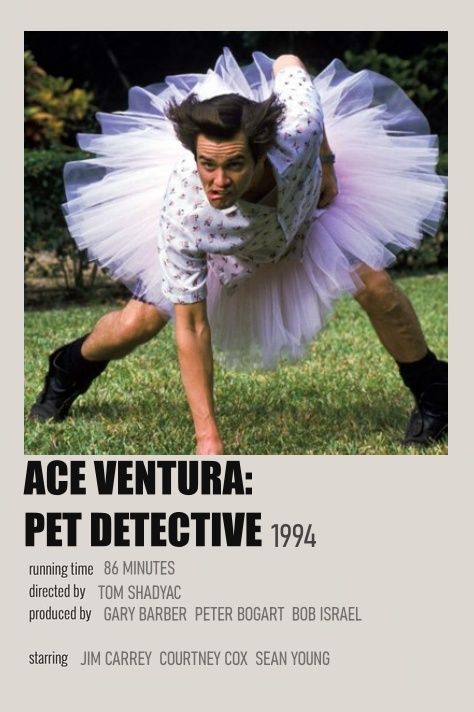 Detective Movie Poster, Detective Movies, Ace Ventura Pet Detective, Netflix Hacks, Sean Young, Pet Detective, Posters Minimalist, Ace Ventura, Film Posters Minimalist