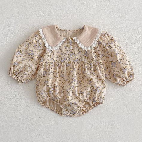 Indulge in luxury with our Floral Adorable matching set for your little ones. The delicate lace trim and turndown collar add a touch of elegance to the onesies and dress. Perfect for siblings, this set will make them feel like royalty. Elevate your child's style with this exclusive and adorable set. COLOR Blue, Light Blue, Yellow, Light Yellow, Brown MATERIAL Cotton + Polyester SEASON Spring, Autumn SIZE (AGE) 66 (3-6M), 73 (6-9M), 80 (9-12M), 90 (12-24M), 100 (2-3Y), 110 (3-5Y), 120 (5-7Y), 130 Dresses Korean Style, فستان زهري, Picture Dress, Girls Doll, Baby Party Dress, Sisters Dress, Pattern Romper