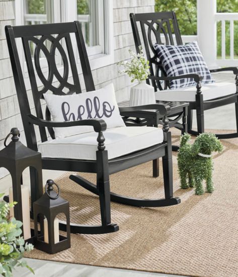 Front Porch Seating Area, Porch Patio Ideas, Front Porch With Rocking Chairs, Decoration Front Porch, Porch Gardening, Front Porch Landscaping, Front Porch Chairs, Front Porch Rocking Chairs, Porch Seating