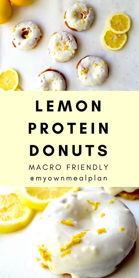 High Protein Donuts, Lemon Protein, Protein Donuts Recipe, Protein Dessert Recipes, Donut Calories, Protein Donuts, Protein Baking, Pistachio Cookies, Healthy Protein Snacks