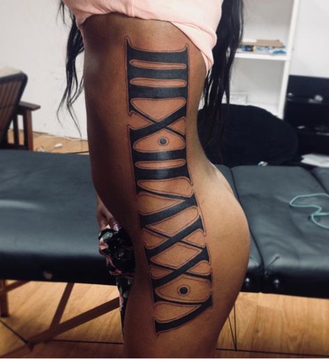 @Shawnoink Roman Numbers This tat is dope ‼️ follow @Dadollhouse for more Roman Numbers Tattoo Women, Roman Numbers Tattoo, Numbers Tattoo, Roman Numbers, Piercing Tattoo, Leg Tattoos, Polynesian Tattoo, I Tattoo, Tattoos For Women