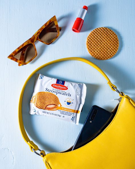 Indulge in the sweet and satisfying taste of a Daelmans Stroopwafel anytime, anywhere! The perfect snack to keep you going on your busiest days 🍪😋 ⁠ ⁠ #Daelmansstroopwafels #snacktime #onthego #foodie Chips Photoshoot, California Bowl, Food Videography, Download Free App, Lifestyle Shoot, Food Photoshoot, Dessert Photography, Food Business, Book Design Layout