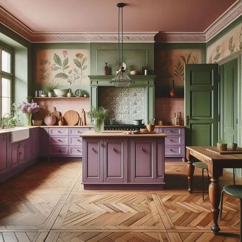 Eid Decoration Ideas, Lavender Kitchen, Bathroom Boho, Lavender Interior, Purple Kitchen, Furniture Bathroom, Scandinavian Interiors, Eid Decoration, Organization Diy