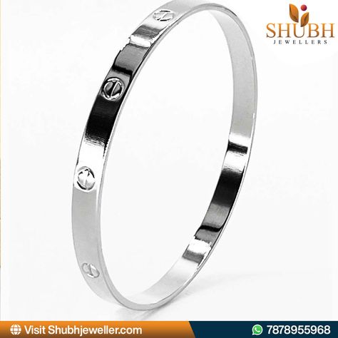 Discover timeless elegance with our Pure Silver Kada, exclusively at Shubh Jewellers. Crafted with meticulous attention to detail, this piece adds sophistication to any ensemble. Shop now with Shubh Jewellers! Order via WhatsApp at 7878955968 or visit www.shubhjeweller.com. #Jewellery #Kada #Silver #Fashion #Accessories #ShubhJewellers #ShopNow #MensFashion #WomensFashion #OnlineShopping Customized Silver Jewelry, Silver Kada, Custom Silver Jewelry, Silver Chain For Men, 925 Silver Jewelry, Design Silver, Attention To Detail, Chains For Men, Selling Jewelry