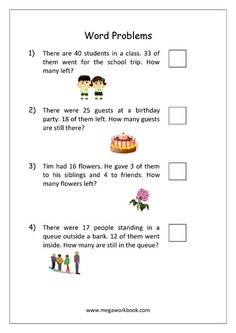 Addition and Subtraction Word Problems Worksheets For Kindergarten and Grade 1 - Story Sums - Story Problems - MegaWorkbook Addition Story Sums Grade 2, Story Sums Class 2 Subtraction, Maths Sums For Grade 1, Addition Story Sums For Grade 1, Word Problems For 1st Grade Addition, Problem Sums For Class 1, Story Sums Class 2, Maths Word Problem For Grade 2, Math Problems For 1st Grade