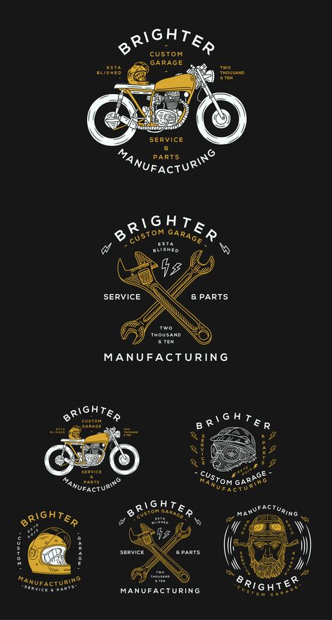 Motorcycle T Shirt Design, Motorcycle Logo Design Ideas, Motorcycle Logo Design Graphics, Vespa Logo Design, Motorcycle Shop Logo, Motorcycle Branding, Vintage Logo Ideas, Motorcycle Logo Design, Auto Shop Logo