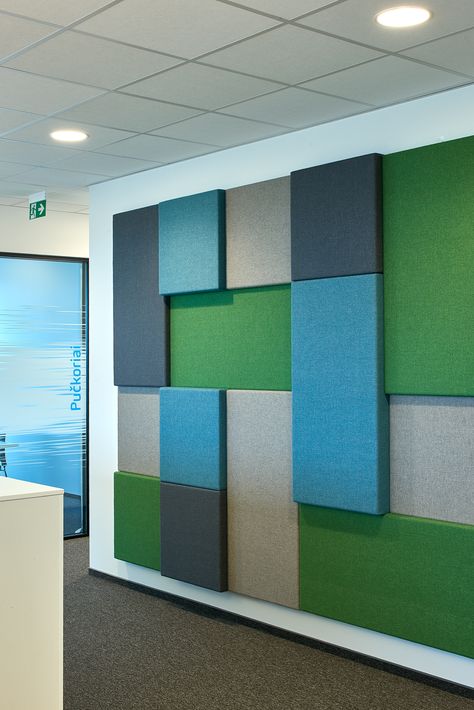 #office #acoustic #panels #interior #ideas #design #functional Acoustic Office Design, Soundproof Wall Design, Soundproof Panels Design, Acoustic Design Interiors, Office Wall Panel Design, Studio Wall Design, Acoustic Wall Panels Sound Proofing, Wall Panel Office, Office Acoustic Panels