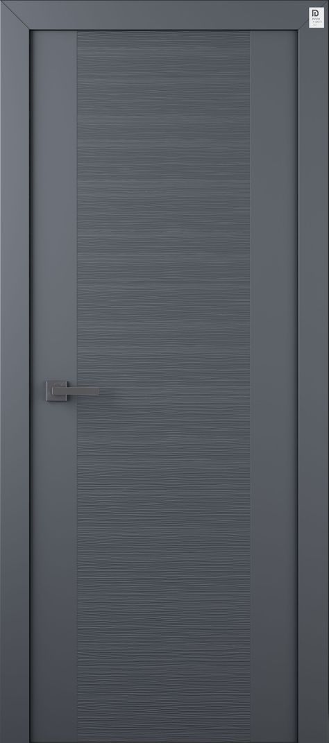 Shop for Saana Anthracite Swing Interior door for $312.00 by Belldinni Inc at Door Design Lab Bedroom Doors Modern Aluminum, Contemporary Interior Doors Paint, Grey Wood Doors Interior, Interior Doors Styles Modern, Custom Interior Door, Metal Interior Doors, Minimal Door Design, Grey Doors Interior Modern, Doors Interior Modern Luxury