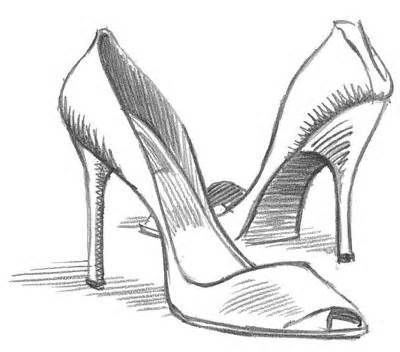 Shoes From Different Angles, Drawing High Heels, Shoe Drawings, Drawing Shoes, Louis Vuitton Shoes Heels, Easy Drawing Steps, Shoe Sketches, Shoe Design Sketches, Shoes Drawing