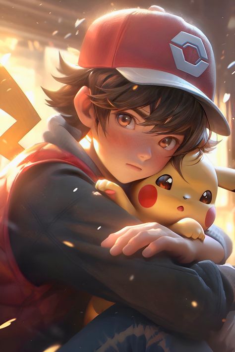 Ash With Pikachu, Ash And Pikachu, Pokemon Cartoon, Ash Pikachu, Pikachu Art, Cool Pokemon Wallpapers, Anime Black Hair, Character Pictures, Anime Black