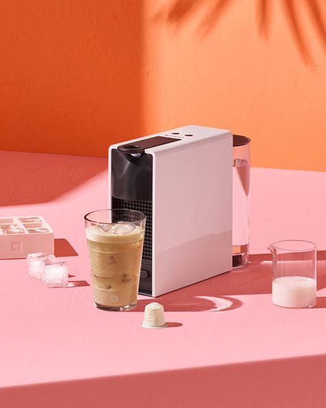 Bring a touch of the tropics to your home with the new coconut flavour coffee made for ice. Shop the limited edition on http://spr.ly/6493yMDRS #SummerWithNespresso #Nespresso Ice Coffee Nespresso, Coffee Machine Photography, Coffee Capsules Photography, Nespresso Photography, Nespresso Pixie, Coffee Shoot, Nespresso Boutique, Tech Photography, Christmas Ale