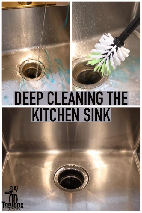 There isn’t anything pretty or glamorous about cleaning the sink. It’s basically one of those household and kitchen tasks you just gotta do. Deep clean your kitchen sink and drain in minutes with this easy to use cleaning tool Dremel. Clean The Kitchen, Clean Rings, Power Scrubber, Clean Kitchen Sink, Drain Cleaner, Kitchen Cleaning, Sink Drain, Diy Projects On A Budget, Diy Tips