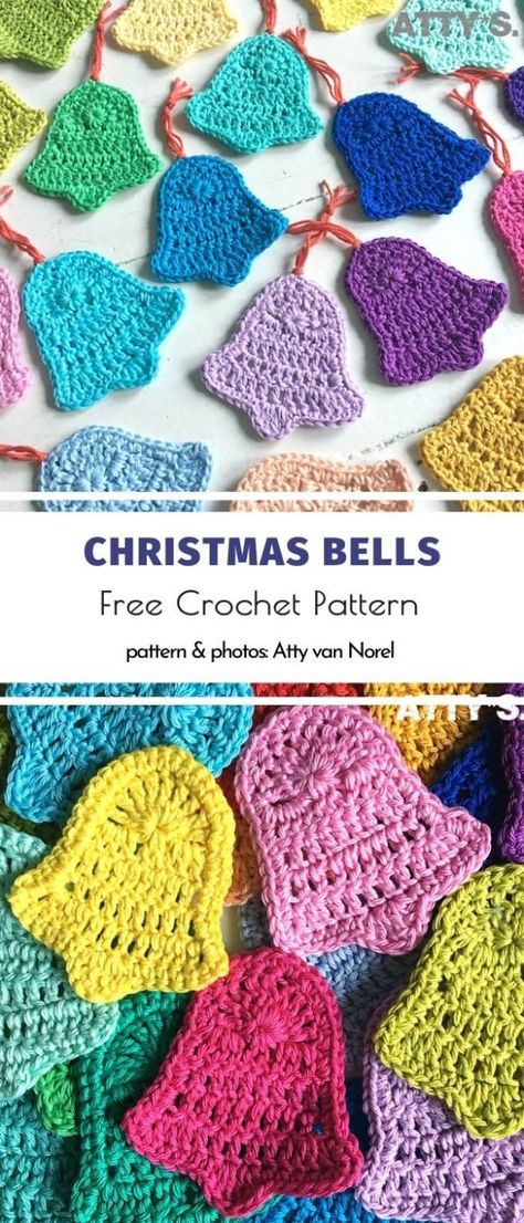 Fun Christmas Applique Free Crochet Patterns | Your Crochet Crochet Seasonal, Crochet Kindness, Crochet Christmas Ornaments Free, Crochet Ornament Patterns, Christmas Crochet Patterns Free, Crochet Appliques, Crochet Christmas Gifts, Crochet Xmas, Crocheting Ideas