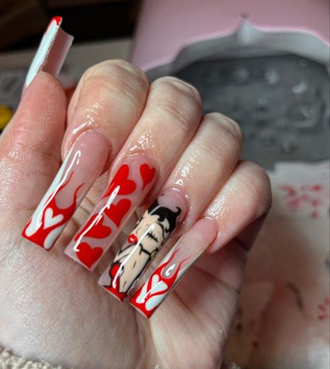 Valentines Nails Extra, Valentine’s Day Nails Long, Valentines Day Nails Long, Valentines Day Nails Baddie, Nail Design Floral, Valentines Day Nails Acrylic Long, Pink Nail Inspiration, Nail Inspiration Pink, Nail Art Short Nails