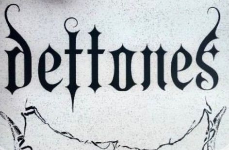 Deftones Stencil, Deftones Drawing Easy, Deftones Font, Deftones Drawing, Learn Aesthetic, Deftones Tattoo, Music Words, Png Text, Black Ink Tattoos