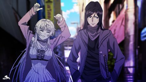 Neko and Kuroh Yatogami - K Project Neko K Project, K Project Anime, Kings Movie, Return Of Kings, K Project, Urban Fantasy, Anime Films, Chinese Art, Science Fiction