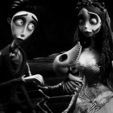 Corpse Bride Black And White, Corpse Bride Movie, She Wants Revenge, Stop Motion Movies, The Corpse Bride, Emily Corpse Bride, Tim Burton Characters, Hip Thigh Tattoos, Spooky Movies