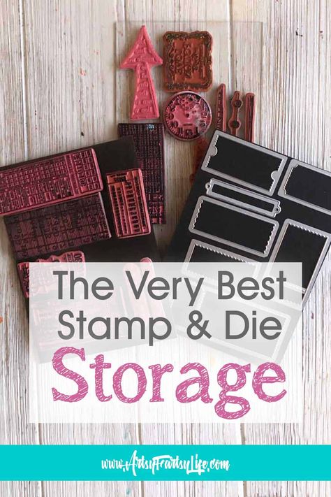 Stamp Storage Ideas Organizing, Stamp Storage Ideas, Wooden Stamp Storage, Free Printable Ephemera, Rubber Stamp Storage, Die Storage, Ikea Shelving Unit, Bee Tags, Washi Tape Storage