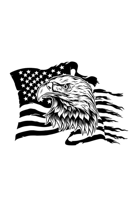 US Flag Bald Eagle 4th of July SVG Eagle With Flag, Animal Stencil Art, Memorial Day Svg, Eagle Soaring, Eagle Svg, Eagle Drawing, Cricket Ideas, Animal Stencil, Eagle Art